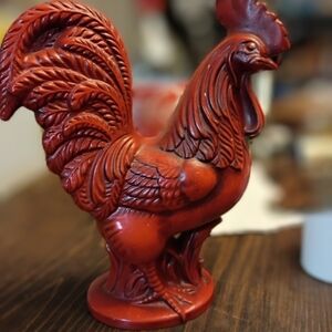 Red Rooster Sculpture